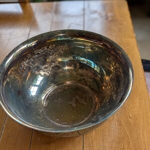 Elegant Silver Decorative Bowl